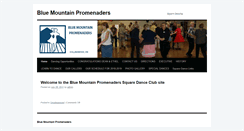 Desktop Screenshot of bluemountainpromenaders.com