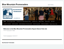 Tablet Screenshot of bluemountainpromenaders.com